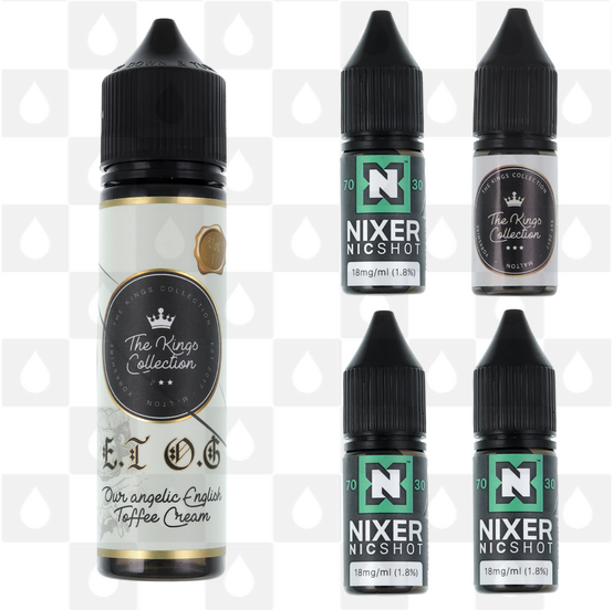 E.T O.G by The Kings Collection E Liquid | 60ml Longfill, Nicotine Type: Regular Nicotine, Strength & Size: 09mg • 60ml • Inc Shots (50/50)