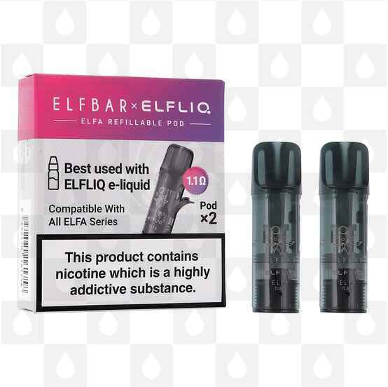Elfliq Elfa Turbo by Elf Bar | Replacement Pods, Pod Type: 2 x 1.1 Ohm Pods