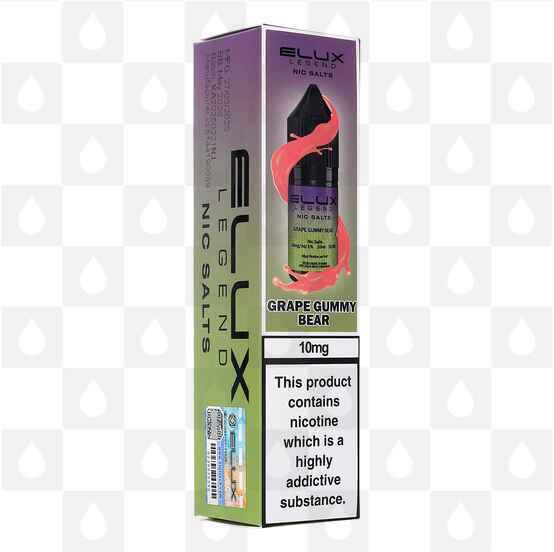Grape Gummy Bear by Elux Legend E Liquid | 10ml Nic Salt, Strength & Size: 10mg • 10ml