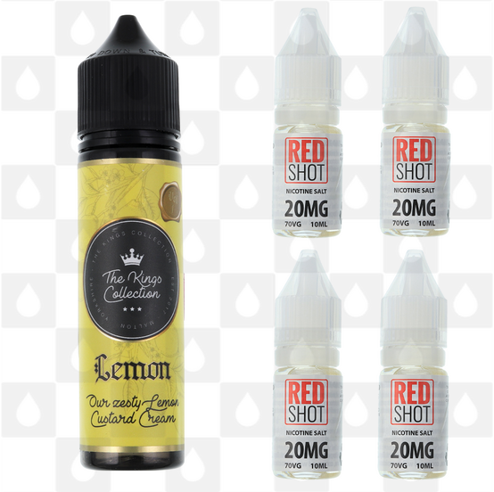 Lemon Custard Cream by The Kings Collection E Liquid | 60ml Longfill, Nicotine Type: Nicotine Salt, Strength & Size: 12mg Salt • 60ml • Inc Shots (50/50)