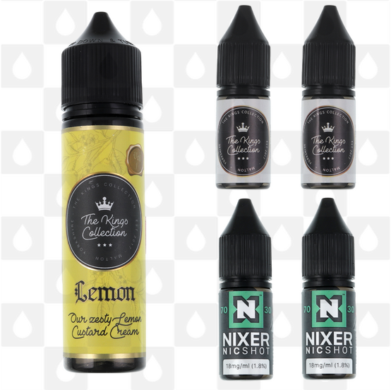 Lemon Custard Cream by The Kings Collection E Liquid | 60ml Longfill, Nicotine Type: Regular Nicotine, Strength & Size: 06mg • 60ml • Inc Shots (50/50)