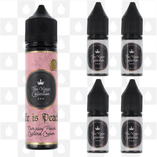 Life Is Peachy by The Kings Collection E Liquid | 60ml Longfill, Nicotine Type: Nicotine Free, Strength & Size: 00mg • 60ml (50/50)