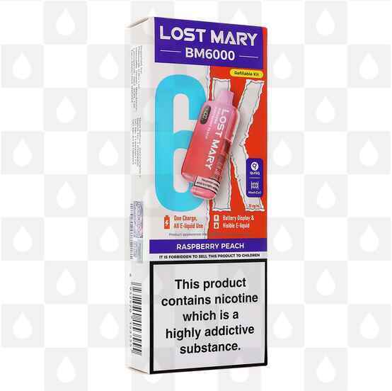 Lost Mary BM6000 | Pre-Filled Pod Kit, Flavour: Raspberry Peach