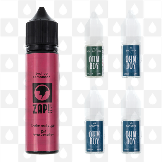 Lychee Lemonade | Shake & Vape by Zap E Liquid | 60ml Long Fill, Nicotine Type: Nicotine Salt, Strength & Size: 03mg Salt • 60ml • Inc Shots (60/40)