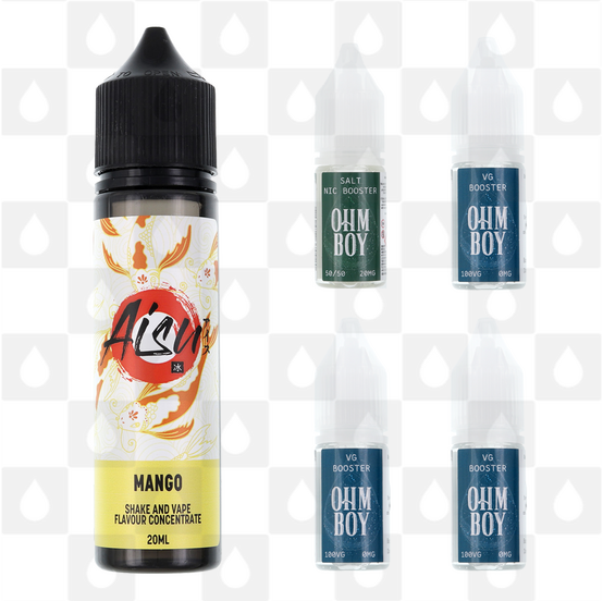 Mango | Shake & Vape by Aisu E Liquid | 60ml Long Fill, Nicotine Type: Nicotine Salt, Strength & Size: 03mg Salt • 60ml • Inc Shots (60/40)