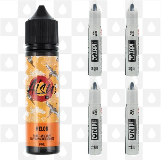 Melon | Shake & Vape by Aisu E Liquid | 60ml Long Fill, Nicotine Type: Nicotine Salt, Strength & Size: 12mg Salt • 60ml • Inc Shots (50/50)