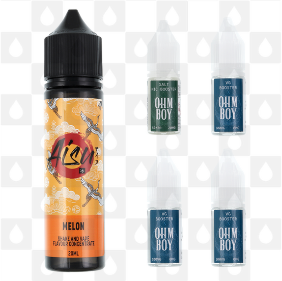 Melon | Shake & Vape by Aisu E Liquid | 60ml Long Fill, Nicotine Type: Nicotine Salt, Strength & Size: 03mg Salt • 60ml • Inc Shots (60/40)