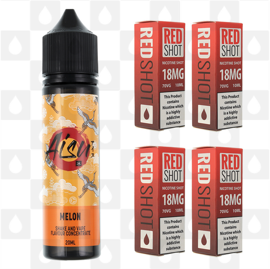 Melon | Shake & Vape by Aisu E Liquid | 60ml Long Fill, Nicotine Type: Regular Nicotine, Strength & Size: 12mg • 60ml • Inc Shots (50/50)