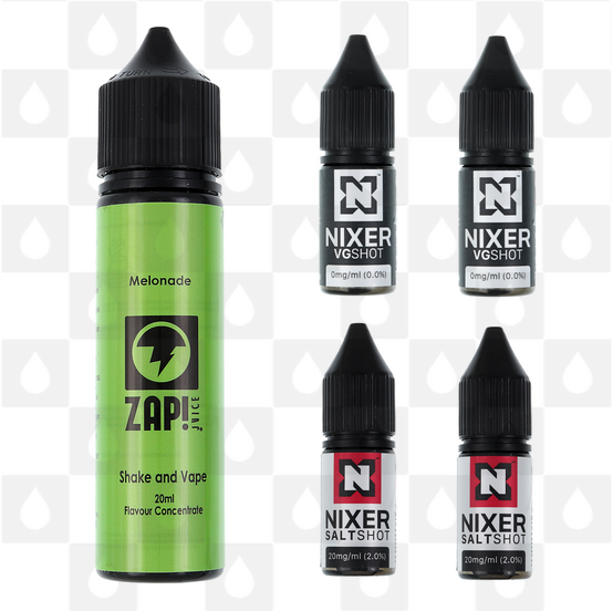 Melonade | Shake & Vape by Zap E Liquid | 60ml Long Fill, Nicotine Type: Nicotine Salt, Strength & Size: 06mg Salt • 60ml • Inc Shots (50/50)