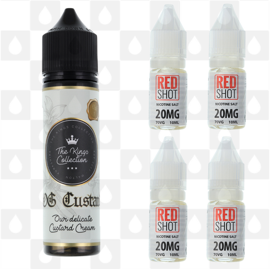 O.G Custard by The Kings Collection E Liquid | 60ml Longfill, Nicotine Type: Nicotine Salt, Strength & Size: 12mg Salt • 60ml • Inc Shots (50/50)