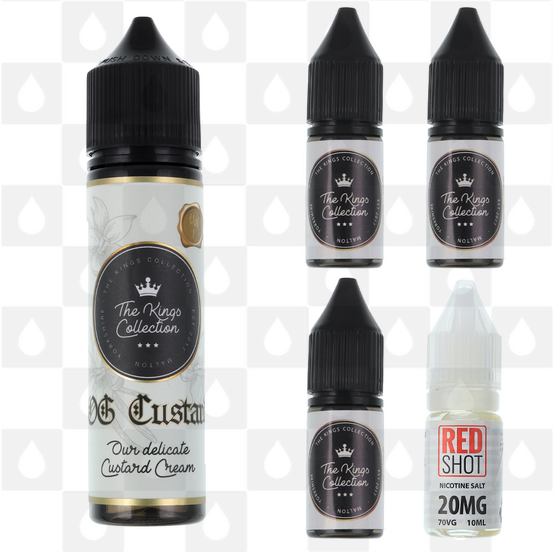 O.G Custard by The Kings Collection E Liquid | 60ml Longfill, Nicotine Type: Nicotine Salt, Strength & Size: 03mg Salt • 60ml • Inc Shots (50/50)