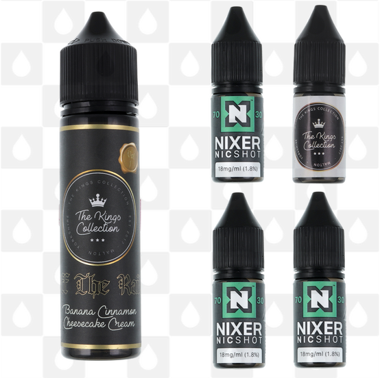 Off The Rails by The Kings Collection E Liquid | 60ml Longfill, Nicotine Type: Regular Nicotine, Strength & Size: 09mg • 60ml • Inc Shots (50/50)