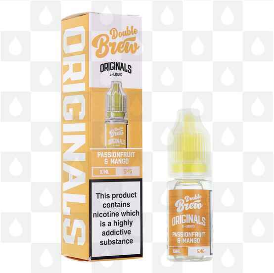 Passionfruit Mango | The Originals by Double Brew E Liquid | 10ml Nic Salts, Strength & Size: 20mg • 10ml