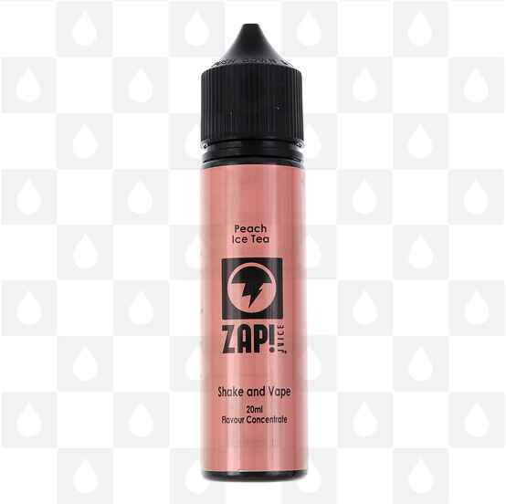 Peach Ice Tea | Shake & Vape by Zap E Liquid | 60ml Long Fill, Nicotine Type: Nicotine Free, Strength & Size: 20ml Concentrate (Mix Before Use)