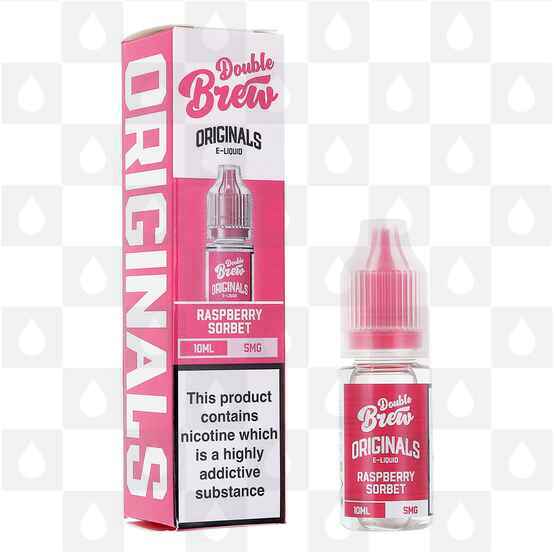 Raspberry Sorbet | The Originals by Double Brew E Liquid | 10ml Nic Salts, Strength & Size: 20mg • 10ml