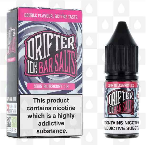 Sour Blueberry Ice | Bar Salts by Drifter E Liquid | 10ml Nic Salt, Strength & Size: 20mg • 10ml