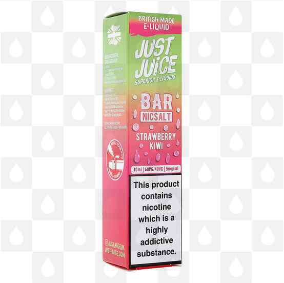 Strawberry Kiwi Nic Salt Just Juice Bar Salts E Liquid | 10ml Nic Salt, Strength & Size: 20mg • 10ml