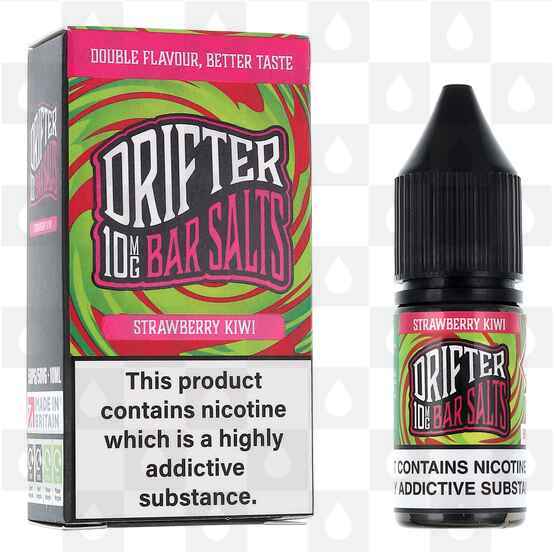 Strawberry Kiwi | Bar Salts by Drifter E Liquid | 10ml Nic Salt, Strength & Size: 10mg • 10ml