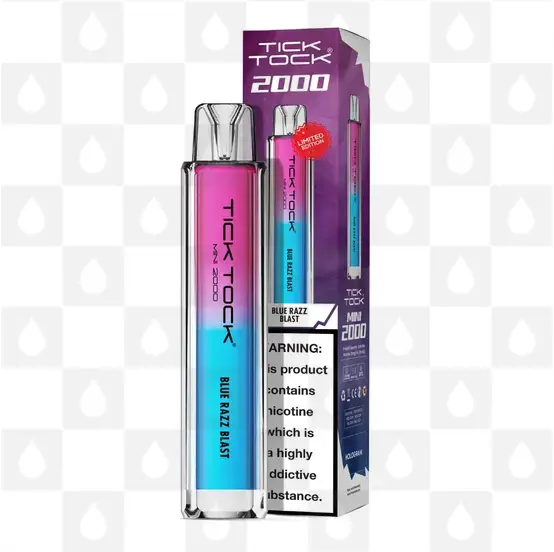 Blue Razz Blast | Tick Tock Mini 2000 Disposable Vape Kit