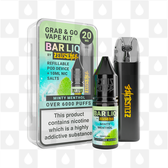 Zeus Juice Grab & Go Pod Kit, Flavour: Minty Menthol