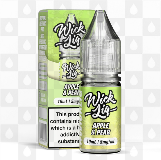 Apple & Pear by Wick Liq Bar Juice E Liquid | 10ml Nic Salt, Strength & Size: 10mg • 10ml