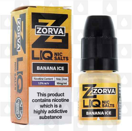 Banana Ice by Zorva Liq E Liquid | 10ml Nic Salt, Strength & Size: 20mg • 10ml