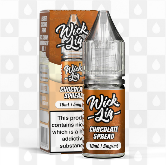 Chocolate Spread by Wick Liq Bar Juice E Liquid | 10ml Nic Salt, Strength & Size: 05mg • 10ml