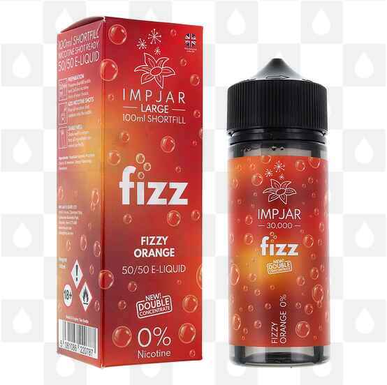 Fizzy Orange by Imp Jar Fizz E Liquid | 50ml & 100ml Short Fill, Strength & Size: 0mg • 100ml (120ml Bottle)