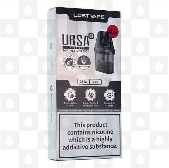 Lost Vape Ursa Nano V3 Replacement Pods, Pod Type: 3 x 0.8 Ohm Pods