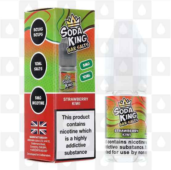 Strawberry Kiwi by Soda King E Liquid | 10ml Nic Salt, Strength & Size: 05mg • 10ml