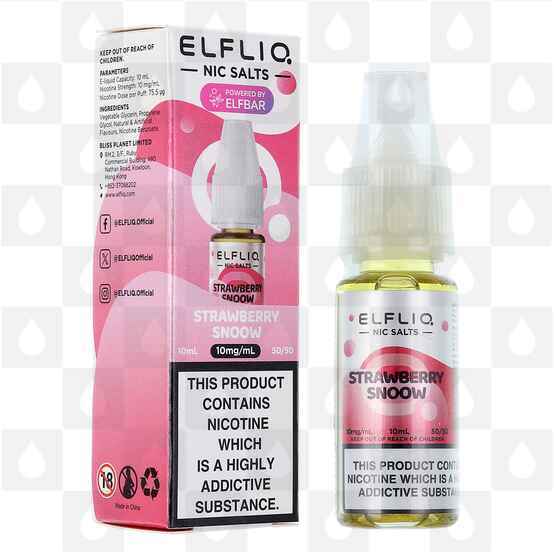 Strawberry Snoow (Strawberry Ice Cream) by Elfliq | Elf Bar E Liquid | Nic Salt, Strength & Size: 05mg • 10ml