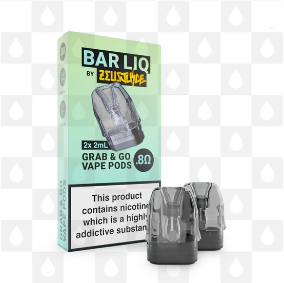 Zeus Juice Grab & Go Replacement Pods, Style: 2 x 0.8 Ohm Pods