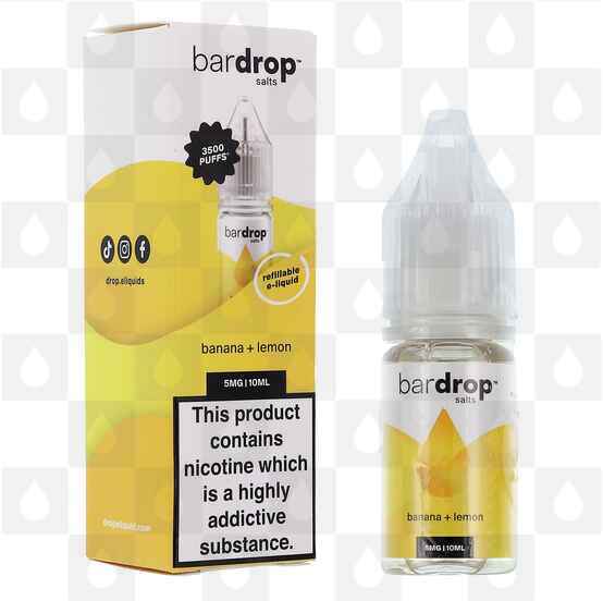 Banana Lemon by Bar Drop E Liquid | 10ml Nic Salt, Strength & Size: 10mg • 10ml