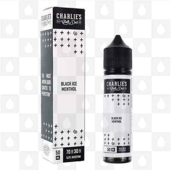 Black Ice Menthol by Charlies Chalk Dust E Liquid | 50ml Short Fill, Strength & Size: 0mg • 50ml (60ml Bottle)