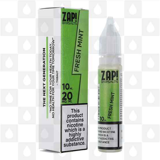 Fresh Mint by Zap Bar Salts E Liquid | 10ml Bottles, Strength & Size: 10mg • 10ml