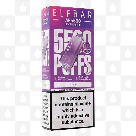Elf Bar AF5500 | Pre-Filled Pod Vape Kit, Flavour: Grape