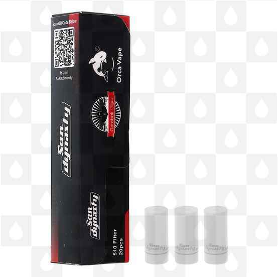 San Dynasty Filter Tips By Orca Vape - 510 Paper Filter Tips