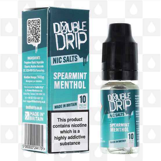 Spearmint Menthol by Double Drip E Liquid | 10ml Nic Salt, Strength & Size: 20mg • 10ml