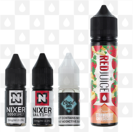 Strawberry Cheesecake | Desserts by RedJuice E Liquid | 60ml Long Fill, Nicotine Type: Regular Nicotine, Strength & Size: 06mg Ice • 60ml • Inc Shots (50/50)