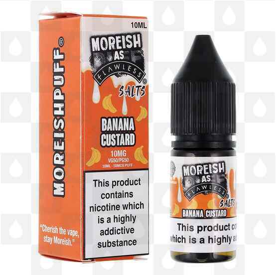 Banana Custard by Moreish as Flawless E Liquid | 10ml Nic Salt, Strength & Size: 10mg • 10ml