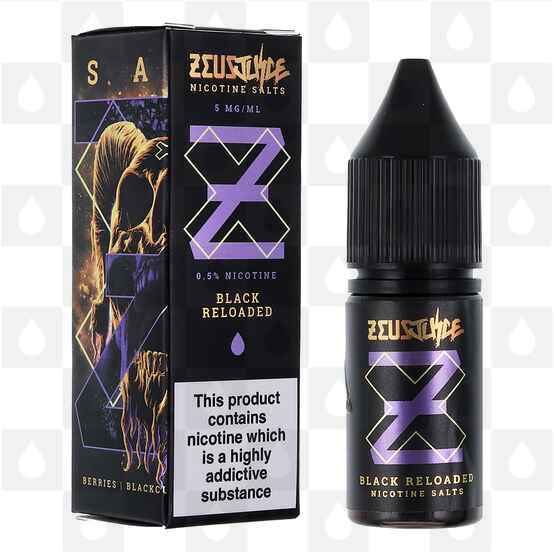 Black Reloaded Nic Salt by Zeus Juice E Liquid | 10ml Bottles, Strength & Size: 20mg • 10ml