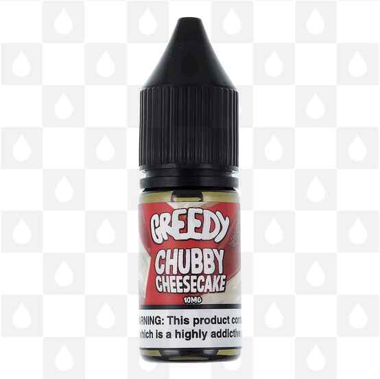 Chubby Cheesecake by Greedy E Liquid  | 10ml Nic Salt, Strength & Size: 10mg • 10ml