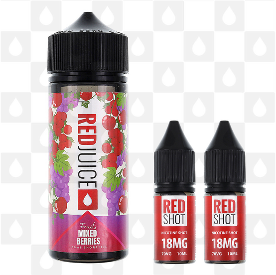 Mixed Berries | Fruits by RedJuice E Liquid | 100ml Short Fill, Strength & Size: 0mg • 100ml • Inc 2 x 18mg Shot