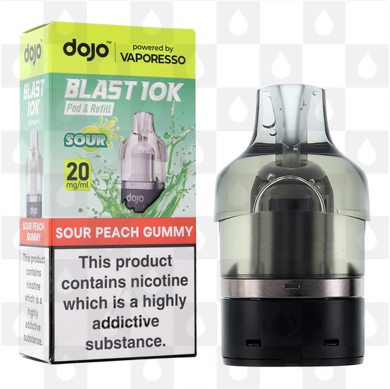 Sour Peach Gummy | Vaporesso Dojo Blast 10K Refill Pack