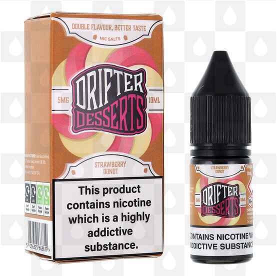 Strawberry Donut | Desserts by Drifter Bar Juice E Liquid | 10ml Nic Salt, Strength & Size: 05mg • 10ml