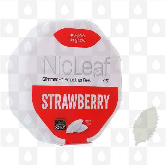 Strawberry | NicLeaf, Strength & Size: 20 x 03mg