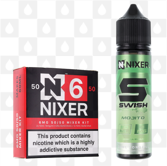 Mojito by Swish E Liquid | 60ml Longfill, Nicotine Type: Regular Nicotine, Strength & Size: 06mg • 60ml • Inc. Shots (50/50)
