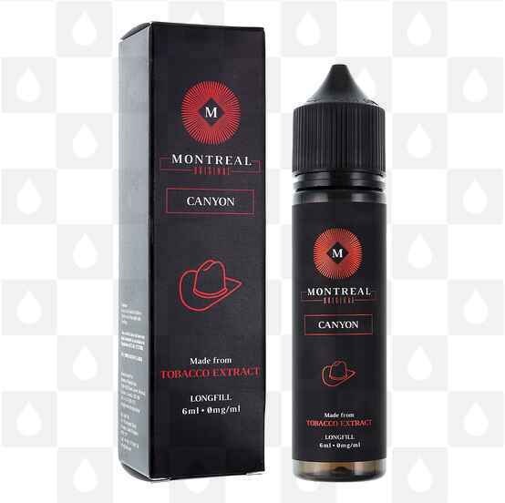 Canyon by Montreal Original E Liquid | 06ml Longfill, Nicotine Type: Regular Nicotine, Strength & Size: 03mg • Makes 56ml • Inc. Shots