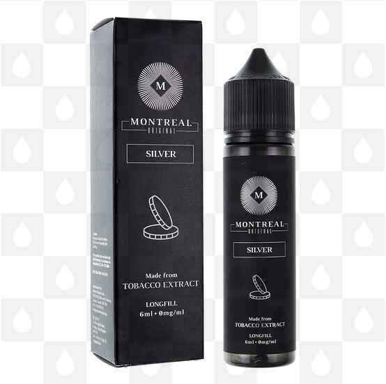 Silver by Montreal Original E Liquid | 06ml Longfill, Nicotine Type: Regular Nicotine, Strength & Size: 03mg • Makes 56ml • Inc. Shots