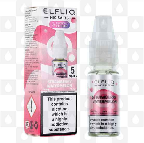 Strawberry Watermelon by Elfliq | Elf Bar E Liquid | Nic Salt, Strength & Size: 05mg • 10ml